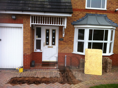Single storey porch and garage extension photo 4