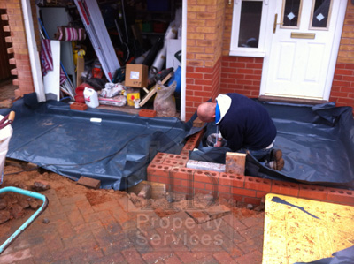 Single storey porch and garage extension photo 6