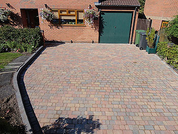Block paved drive after block paving