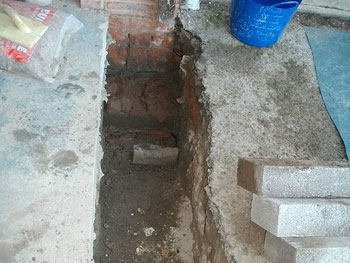 Foundation trench